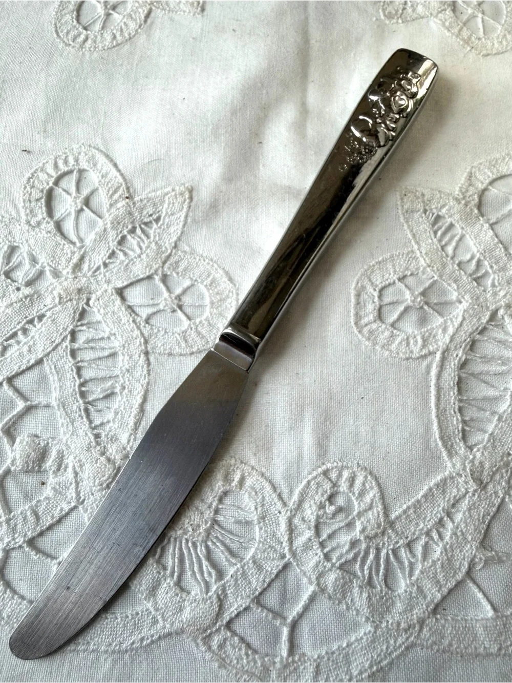 Vintage Care Bears silver stainless knife